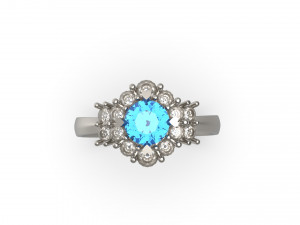 woman ring 01 Model do druku 3D