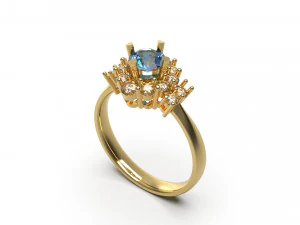 woman ring 01 3D Print Model