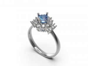 woman ring 01 Model do druku 3D