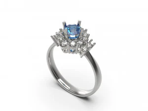 woman ring 01 3D Print Model