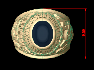 davy jones man signet ring 3D Druckmodell