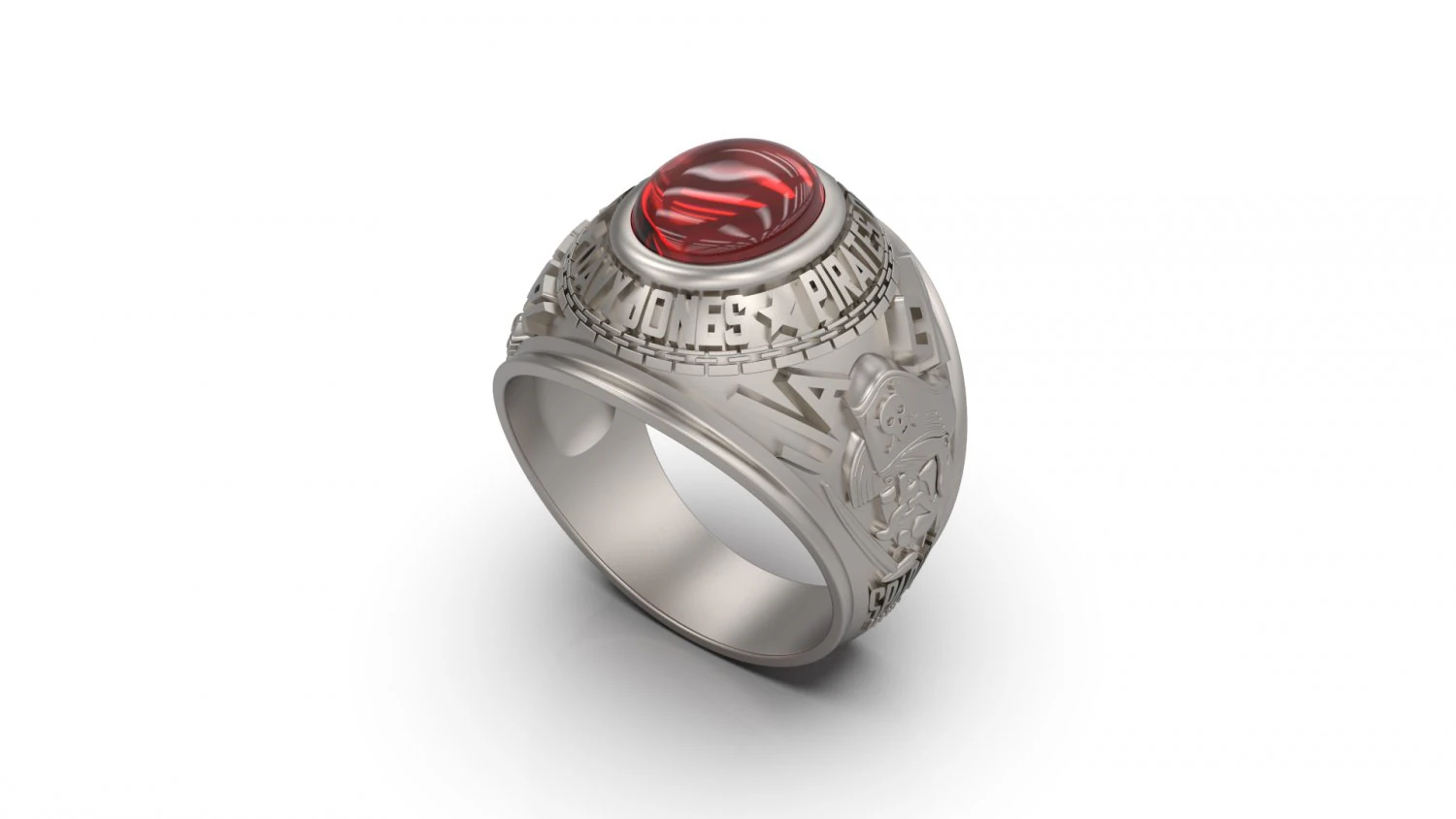 davy jones man signet ring 3D Print Model .c4d .max .obj .3ds .fbx .stl .blend