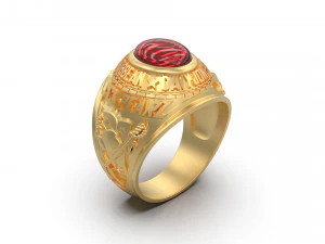 davy jones man signet ring 3D Print Model