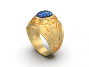 davy jones man signet ring 3D Druckmodell