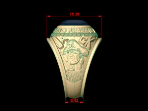 davy jones man signet ring 3D Print Model