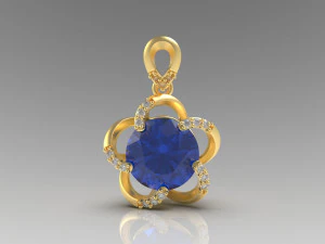 flower pendant 3D Print Model