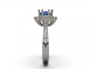 women solitare ring 21 3D Print Model