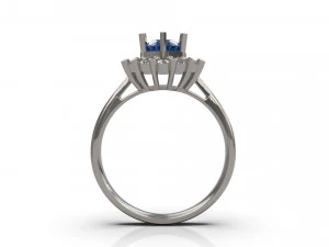 women solitare ring 21 3D Print Model