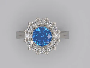 women solitare ring 21 3D Print Model