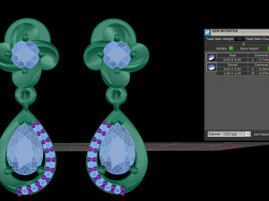 earring 01 3D Print Model