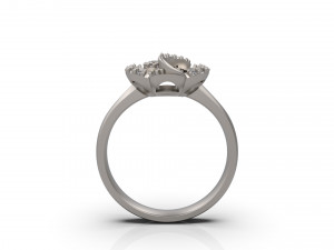 women solitare ring 22 Model do druku 3D