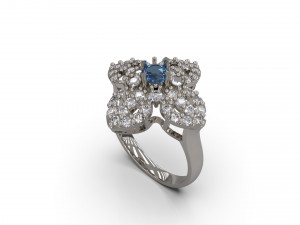 women solitare ring 23 3D Baskı Modeli
