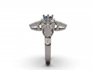 women solitare ring 23 3D Baskı Modeli