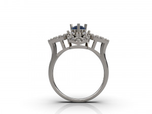 women solitare ring 23 3D Baskı Modeli