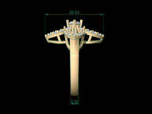 women solitare ring 23 3D Baskı Modeli