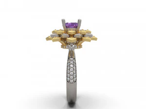 flower ring 02 3D Print Model