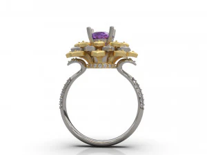flower ring 02 3D Print Model