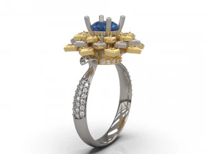 flower ring 02 3D Print Model