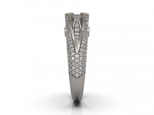 woman solitaire ring 07 Model do druku 3D