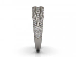 woman solitaire ring 07 3D Print Model