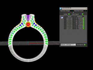 woman solitaire ring 07 Model do druku 3D