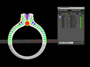 woman solitaire ring 07 3D Print Model