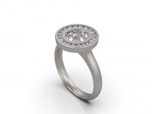 woman solitaire ring 24 3D Print Model
