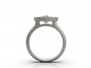 woman solitaire ring 24 3D Print Model