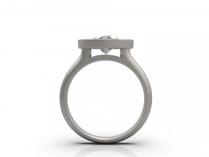 woman solitaire ring 24 3D Print Model