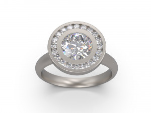 woman solitaire ring 24 3D Print Model