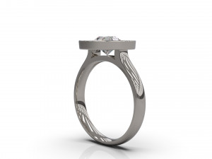 woman solitaire ring 24 3D Print Model