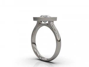 woman solitaire ring 24 3D Print Model