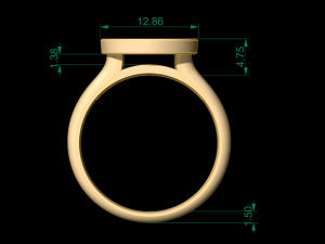 woman solitaire ring 24 3D Print Model