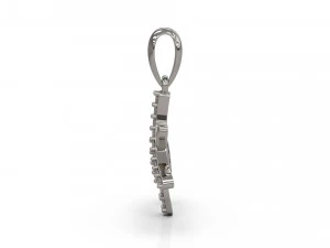 एच पेंडेंट 3D प्रिंट मॉडल