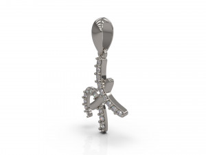 h pendant 3Dプリントモデル