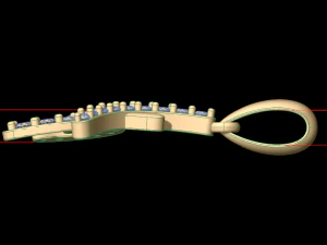 एच पेंडेंट 3D प्रिंट मॉडल