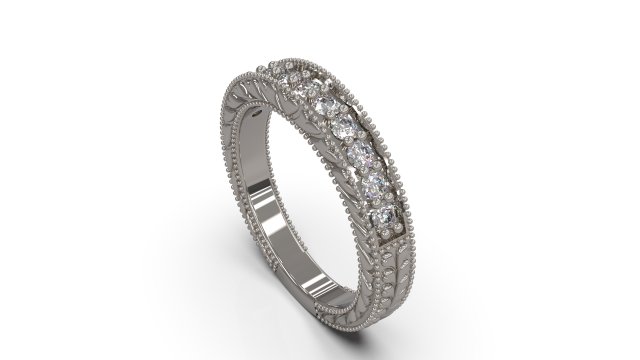 woman solitaire ring 25 3D Print Model .c4d .max .obj .3ds .fbx .stl .blend 