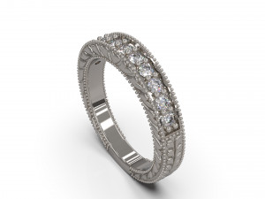 woman solitaire ring 25 3D Print Model