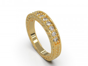 woman solitaire ring 25 3D Print Model