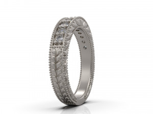woman solitaire ring 25 3D Print Model