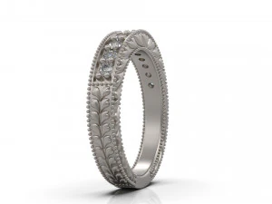 woman solitaire ring 25 3D Print Model