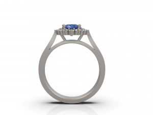 woman solitare ring 28 3D Baskı Modeli