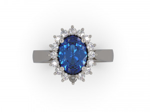 woman solitare ring 28 3D Baskı Modeli