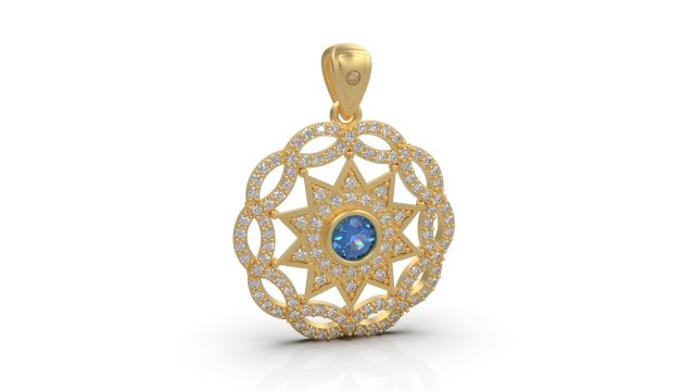 star pendant 08 3D Принт Модель .c4d .max .obj .3ds .fbx .stl .blend 