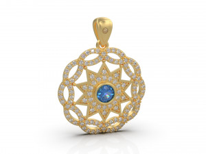 star pendant 08 3D Print Model