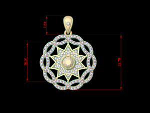 star pendant 08 3D Принт Модель