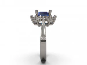 woman solitaire ring 29 3D Print Model