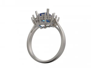 woman solitaire ring 29 3D Print Model