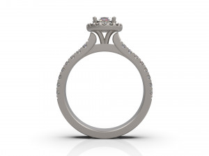 woman solitaire ring 31 3D Принт Модель