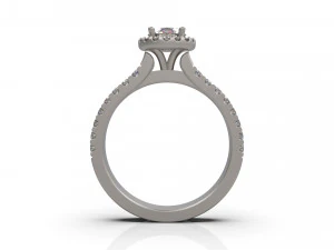 woman solitaire ring 31 3D Print Model